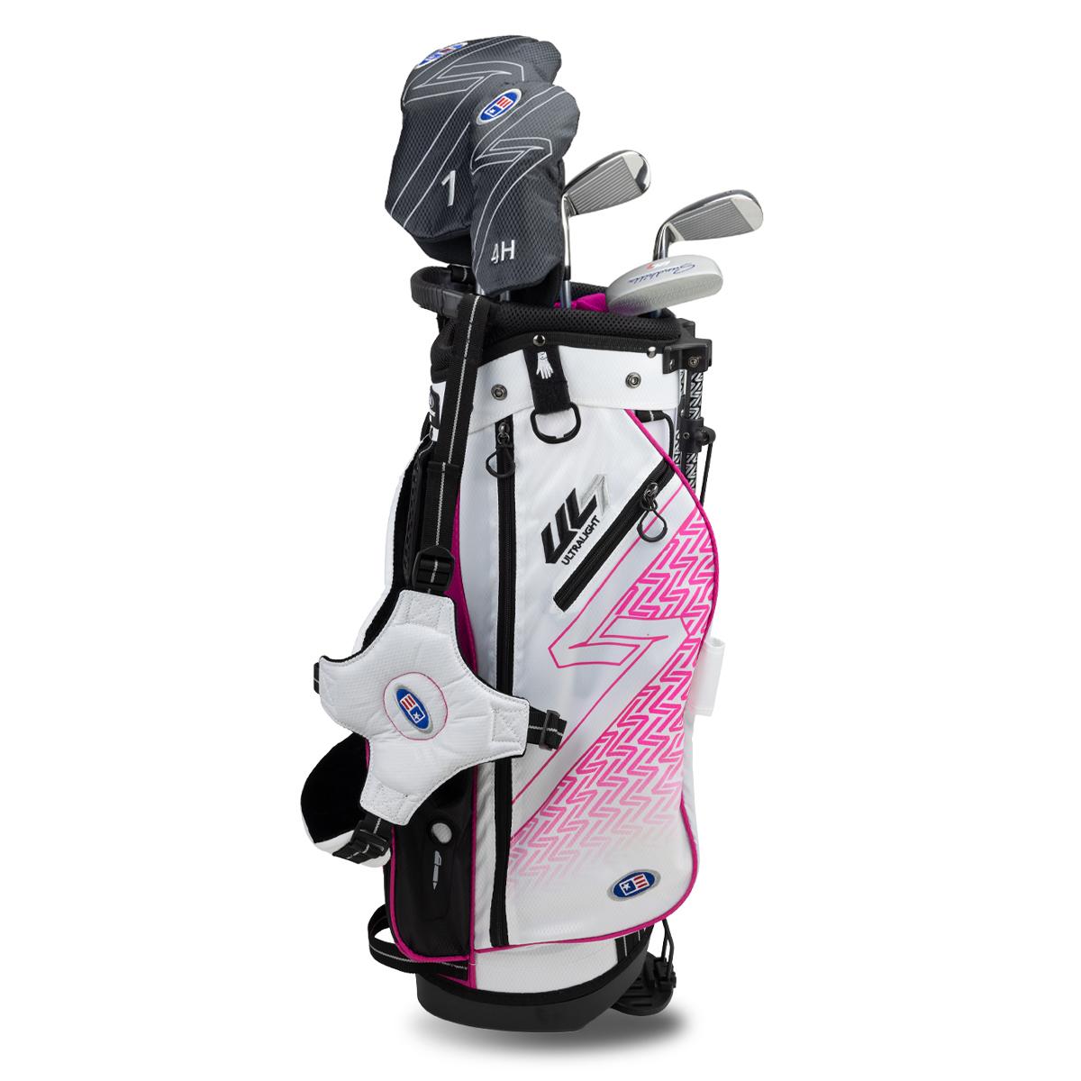 Right Hand UL7-48 5 Club Stand Set, White/Pink | U.S. Kids Golf